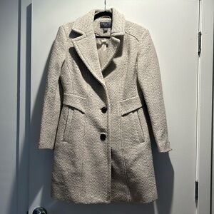 Mid length wool blend coat